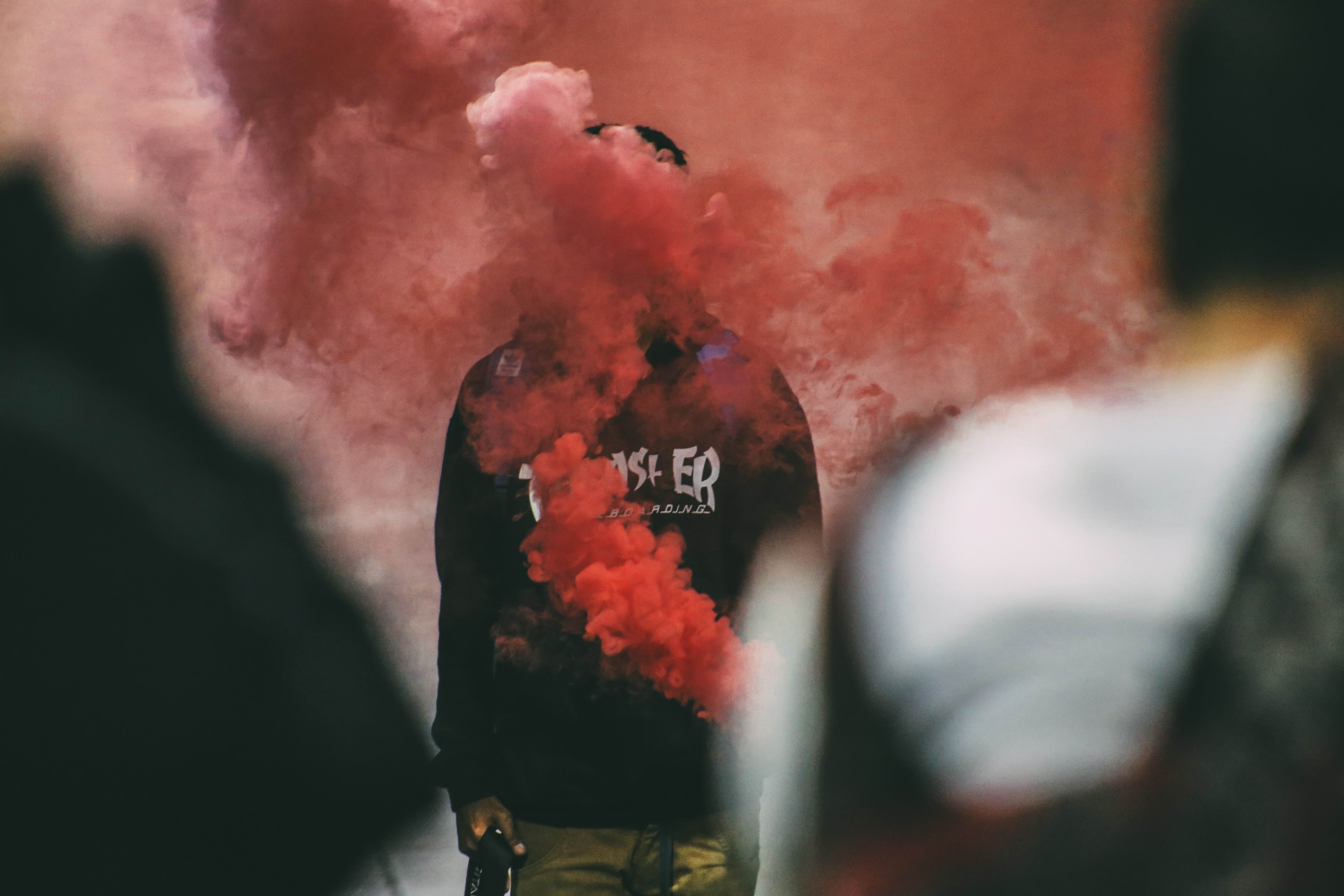 Photo by Kaique Rocha: https://www.pexels.com/photo/person-standing-surrounded-with-smoke-37819/